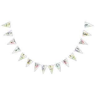 Little Wildflower Birthday Party Decor Bunting
