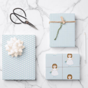 Little Wildflower Birthday Wrapping Paper Sheet