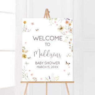 Little Wildflower Botanical Spring Welcome Poster
