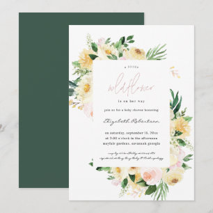 Little Wildflower Floral Baby Shower Invitation