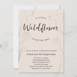 Little Wildflower Floral Invitation