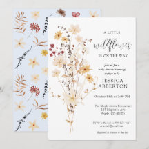 Little Wildflower Flower Baby Shower