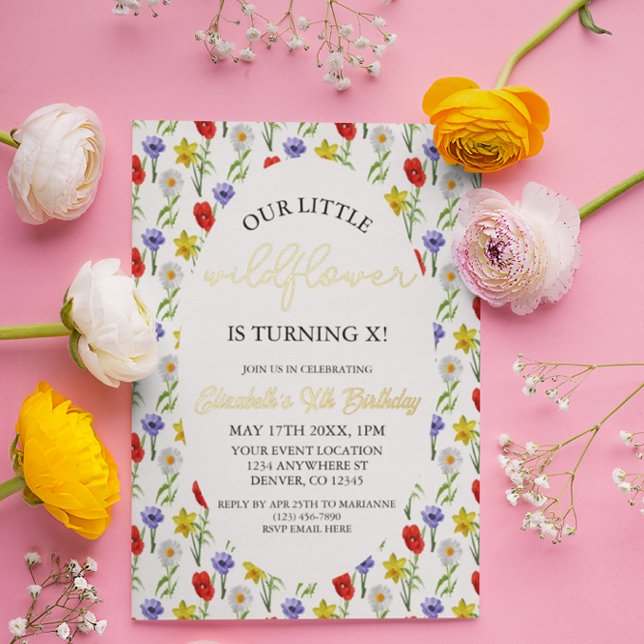 Little Wildflower Kids Girl Birthday (Creator Uploaded)