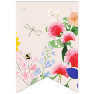 Little wildflower mama to Bee Baby Shower Bunting