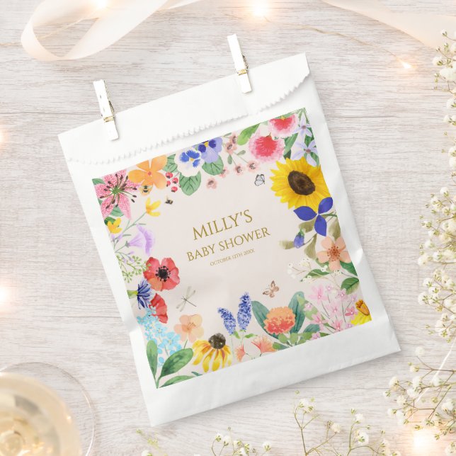Little wildflower mama to Bee Baby Shower Favour Bags (Clipped)