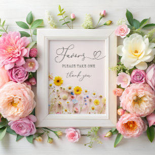 Little Wildflower Party Favours Poster