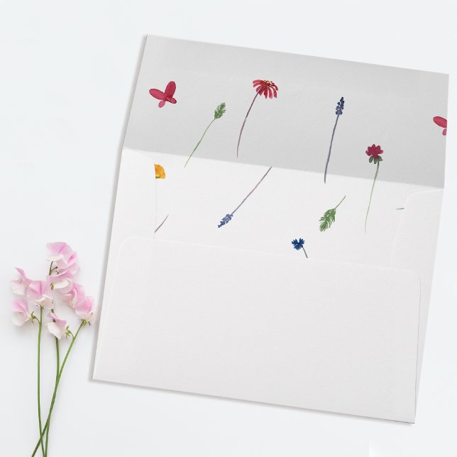 Little Wildflower Pretty Baby Girl Baby Shower Envelope (Little Wildflower Pretty Baby Girl Baby Shower Envelope)