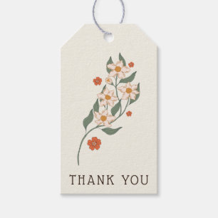 Little Wildflower Rustic Boho Baby Shower Gift Tags