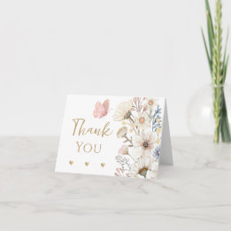 Little Wildflower Thank You Card