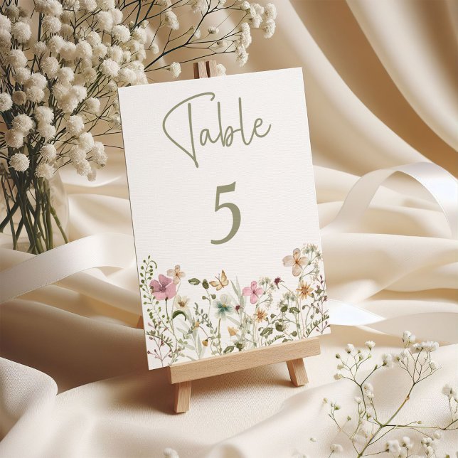 Little Wildflower Wildflower  Table Number (Creator Uploaded)