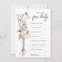 Little Wildflower Wishes for Baby Baby Shower Game