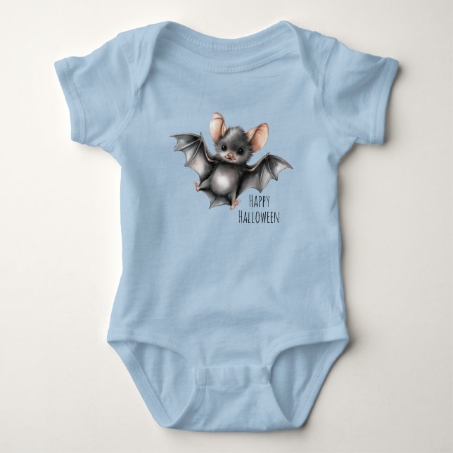 Little Wings of Mischief Baby Bodysuit (Front)