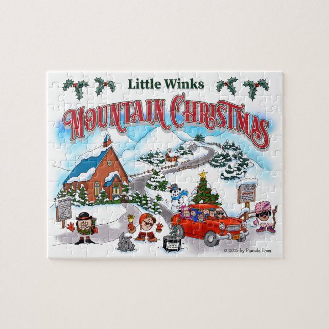 Little Winks Mountain Christmas puzzle (Horizontal)