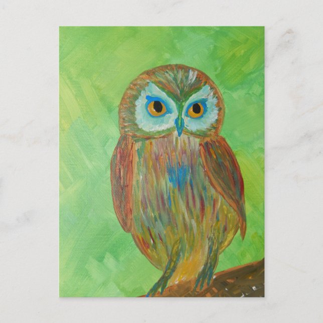 Little Wise Owl Postcard (Front)