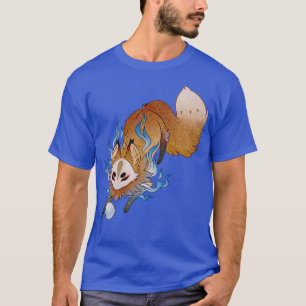 Little Wisp TeaKitsune Fox Yokai T-Shirt