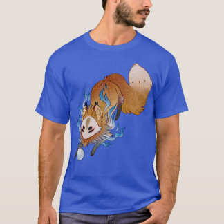 Little Wisp TeaKitsune Fox Yokai T-Shirt