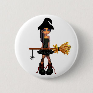 Little Witch 6 Cm Round Badge