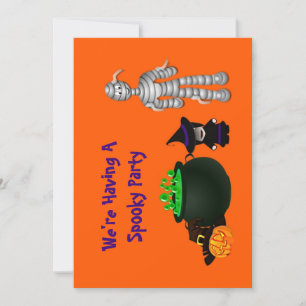 Little Witch and Friends  Invitation