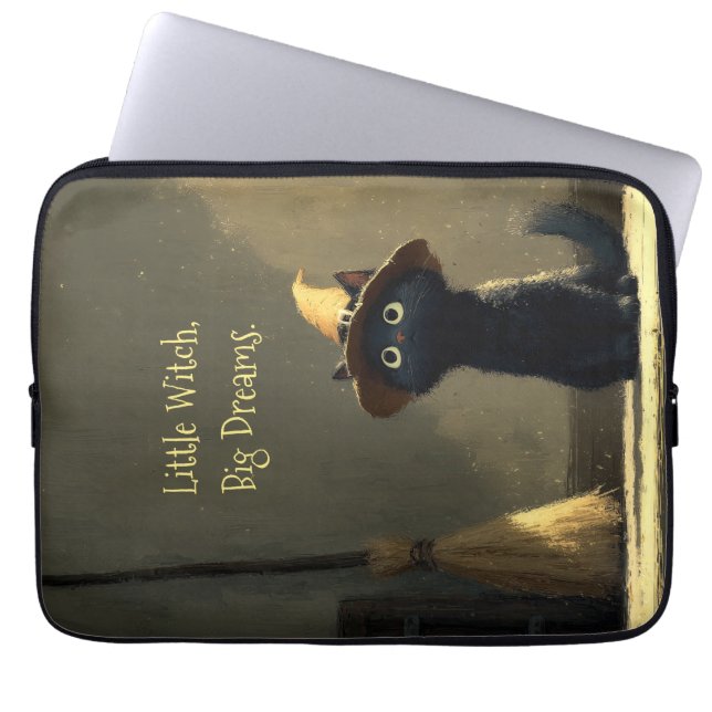 Little Witch, Big Dreams Laptop Sleeve (Front)