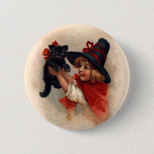 Little Witch Girl 6 Cm Round Badge