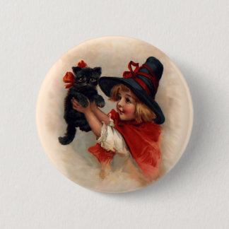 Little Witch Girl 6 Cm Round Badge