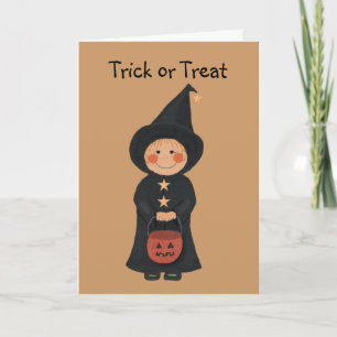 Little Witch Halloween Card