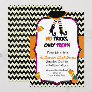 Little Witch Halloween Party Invitation