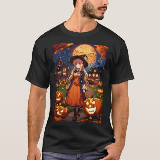 Little Witch Halloween Vintage T-Shirt