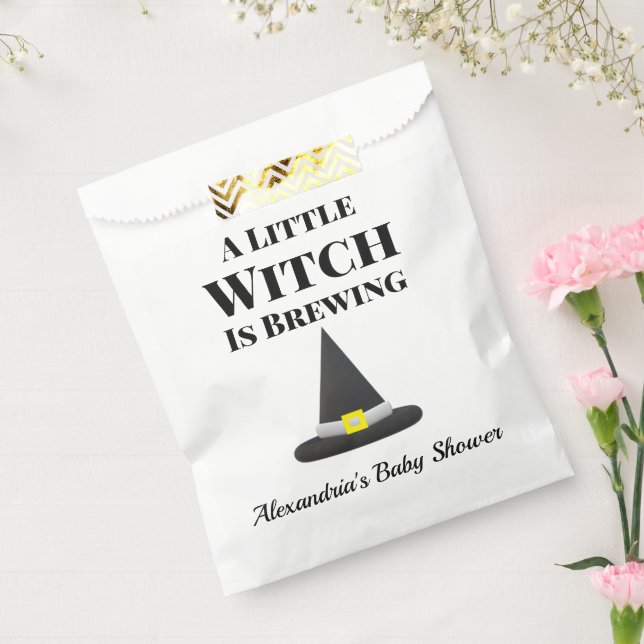 Little Witch is Brewing Halloween Pregnancy Favour Bags (Sealed)