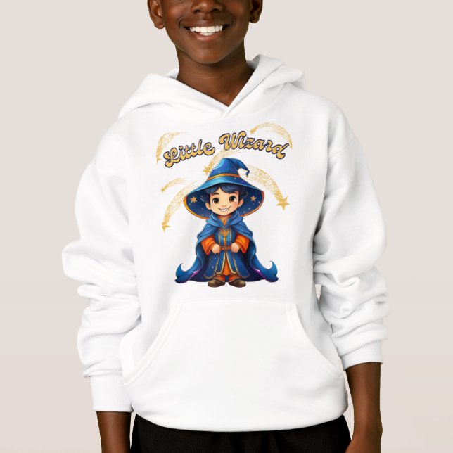 Little Wizard – Kids’ Halloween Hoodie (Front)