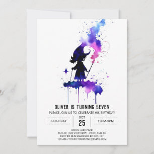 Little Wizard Online Wizardry Birthday Invitation