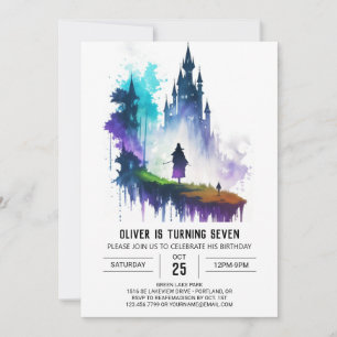 Little Wizard's Magical Birthday Invitation