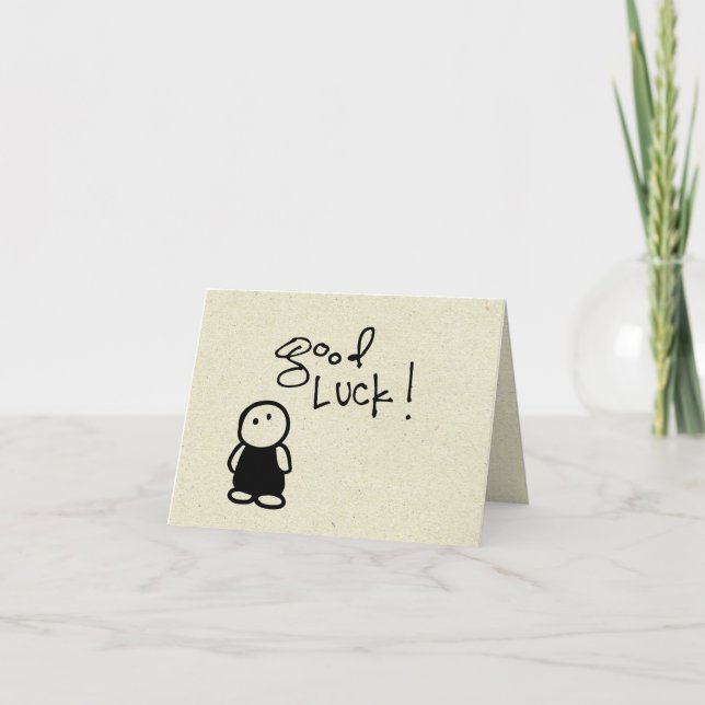 little wobblies good luck card (Front)