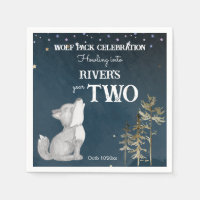 Little wolf themed birthday party printed