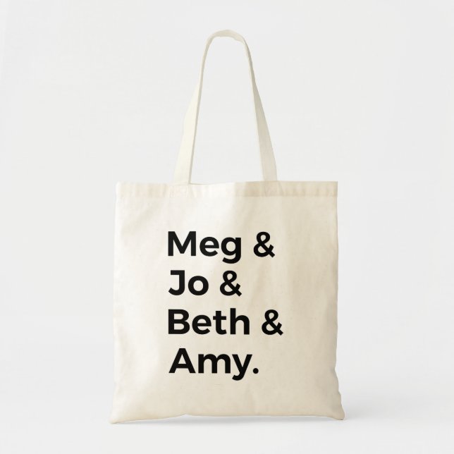 Little Women Characters I Tote Bag (Front)