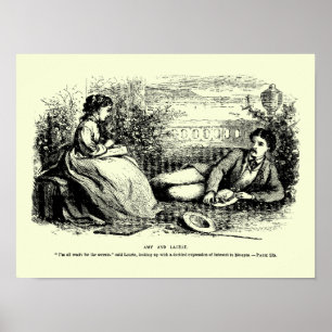 Little Women frontispiece 2 by May Alcott Poster