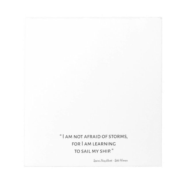 Little Women Quote I - Classic Style Notepad (Front)