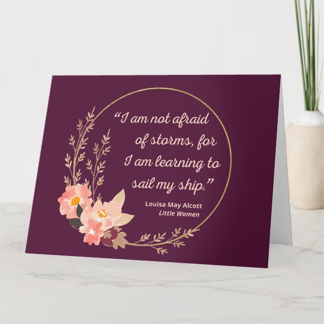 Little Women Quote I - Cute Style Card (Front)