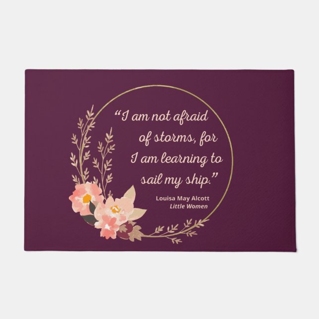 Little Women Quote I - Cute Style Doormat (Front)