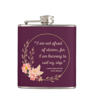 Little Women Quote I - Cute Style Hip Flask