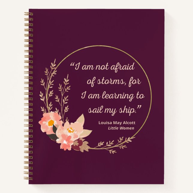 Little Women Quote I - Cute Style Notebook (Front)