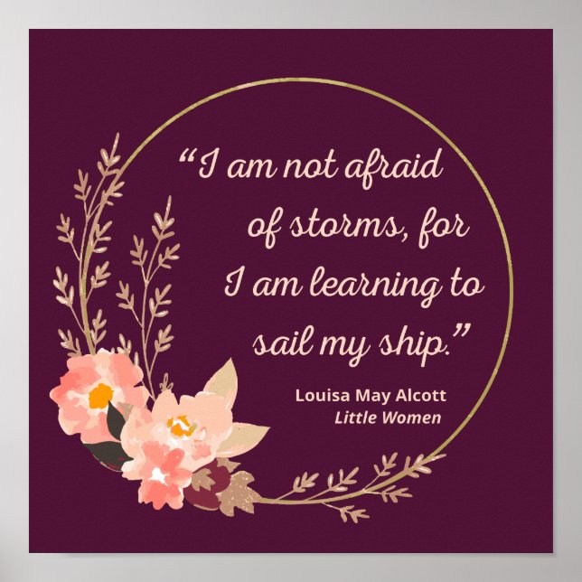 Little Women Quote I - Cute Style Poster (Front)