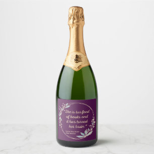 Little Women Quote II - Cute Style Sparkling Wine Label