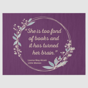Little Women Quote II - Cute Style Tissue Paper