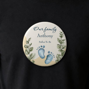 Little Wonders Little Feet Father To Be 6 Cm Round Badge
