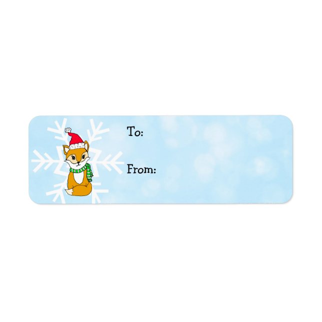 Little Woodland Fox and Snowflakes To and From (Front)