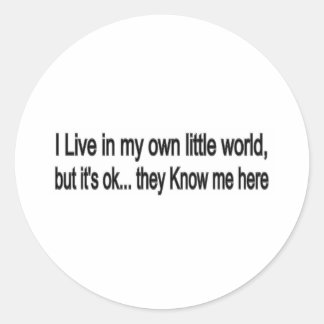 Little World Classic Round Sticker