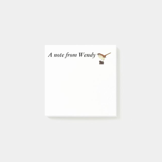 Little Wren Post-it Notes (Front)