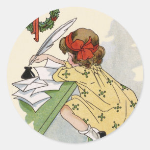 Little Writer Christmas sticker
