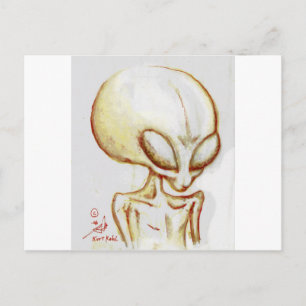 Little Yellow alien form -I am Number Four Postcard